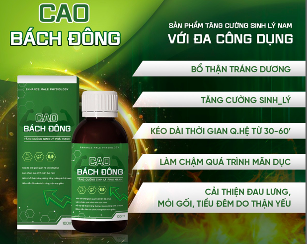  Nơi bán Thuốc Cao Bách Đông chính hãng bổ thận tráng dương tăng cường sinh lý cao cấp